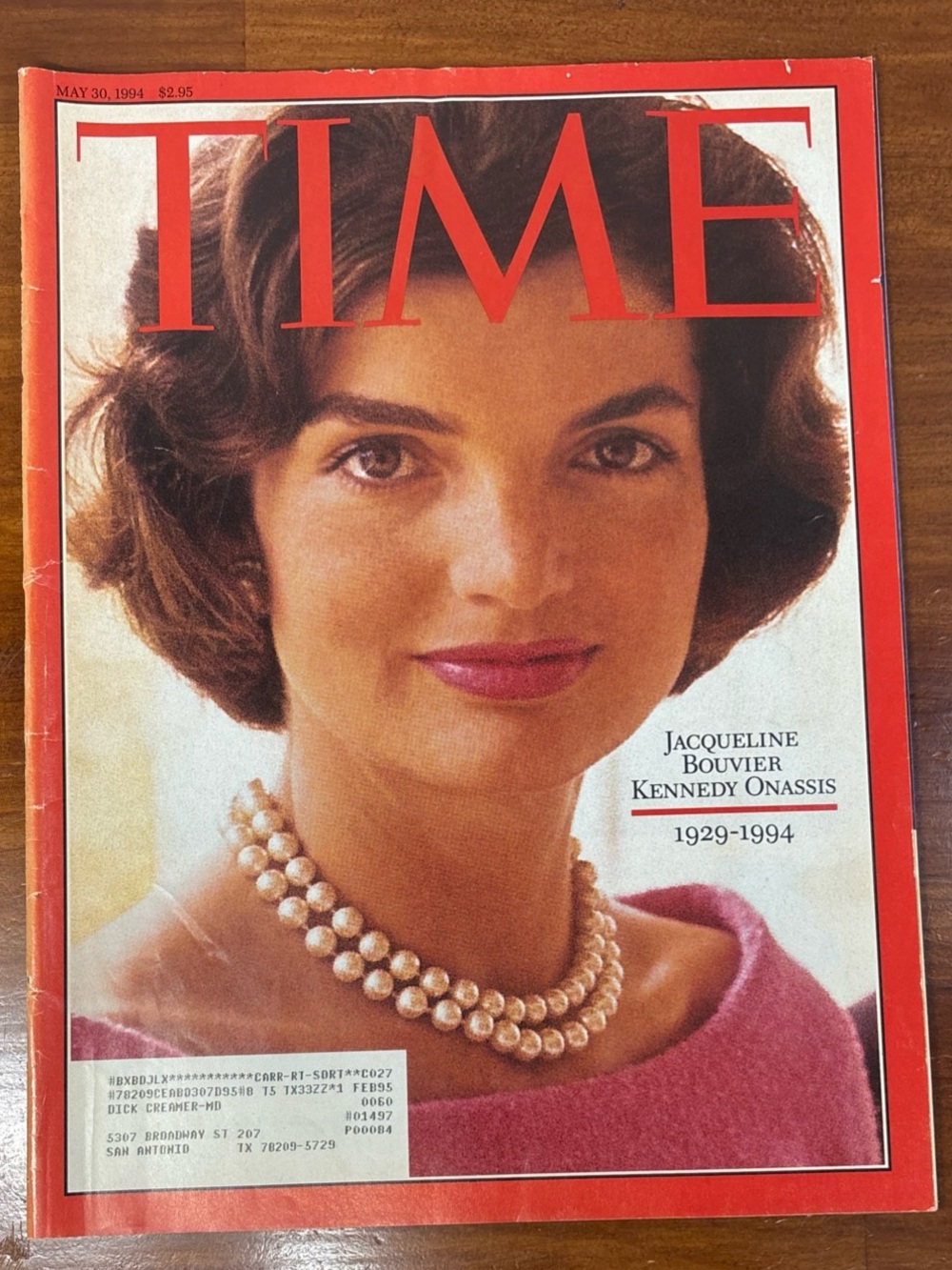 TIME MAGAZINE, Jacqueline Bouvier Kennedy Onassis 1929-1994, May 30, 1994